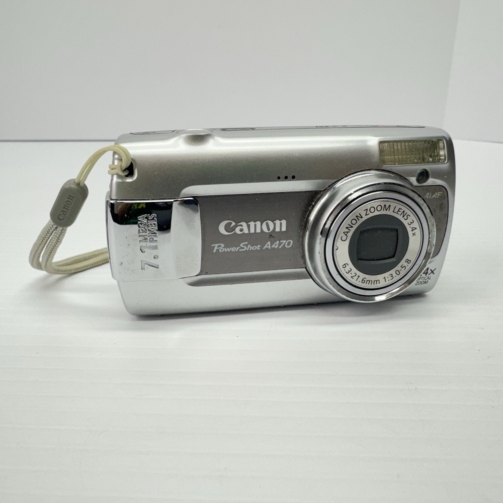 Canon PowerShot A470 7.1MP Digital Camera - Gray - Parts Only UNTESTED